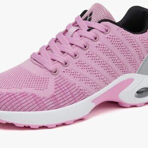 Mishansha Womens Sneakers Air Cushion Running Tennis Shoes Women Lig size 7 pink
